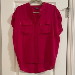 Vince Fuchsia Silk Blouse